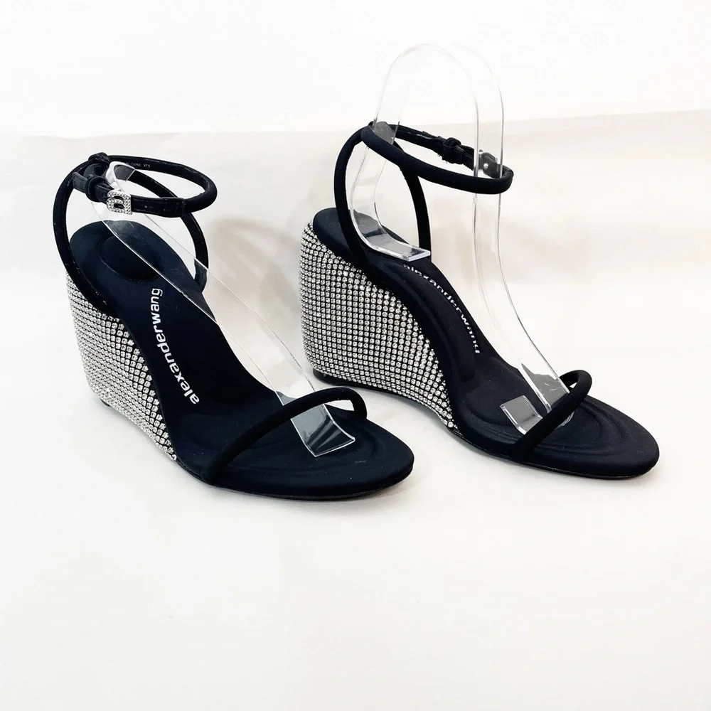 Alexander Wang Crystal Wedge Heels